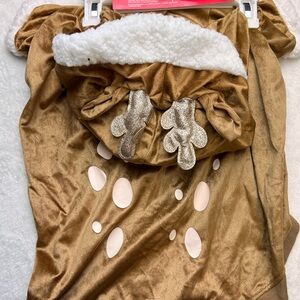 Reindeer Holiday Hoodie Christmas Glitter Dog Sweater XL
Merry and Bright